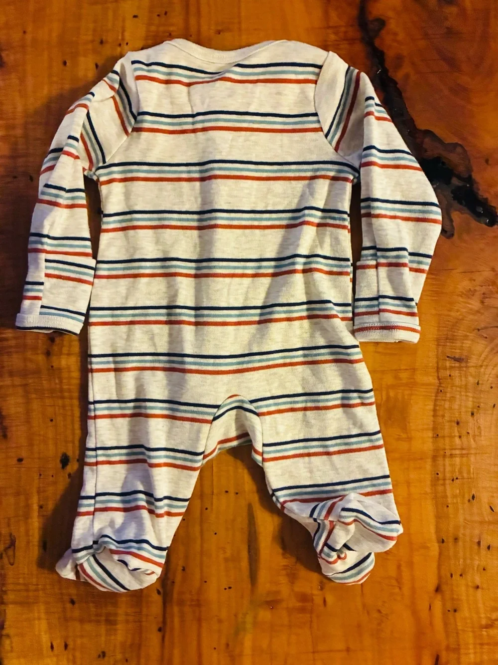 Carters newborn pajamas hand covers and zips both ways
